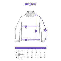 Свитер playToday, размер 104, черный