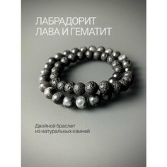 Браслет SNOW SHAMBALA, серый