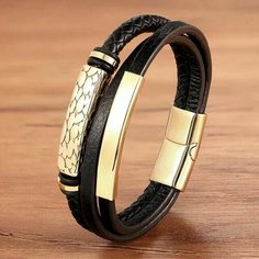Браслет Handinsilver ( Посеребриручку ), металл, 1 шт., размер 20 см, черный