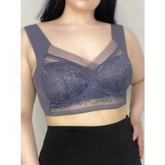 Бюстгальтер H&C Underwear, размер 3L, темно-серый