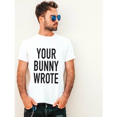 Футболка Just4you, размер XL, белый, черный
