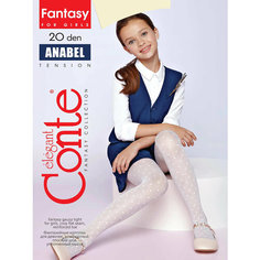 Колготки Conte-kids ANABEL, 20 den, размер 146-152, экрю