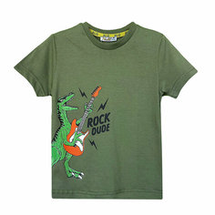 Футболка ALG футболка для мальчиков, размер 4, зелeный