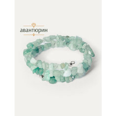 Жесткий браслет BL Jewelry, авантюрин, 1 шт., размер 19 см, зеленый