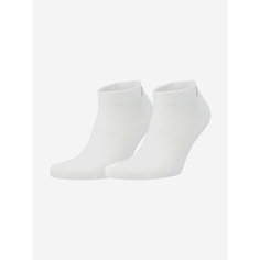 Носки Demix Unisex running lightweight low cut socks 2pack, комплект, 2 пары, размер 35/38, белый