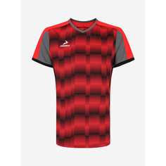 Футболка Demix M D Football AOP T-shirt (Short Sleeve), размер 48, черный/красный