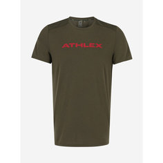 Футболка ATHLEX Beyond Graphic Short-Sleeve T-shirt, размер 46, милитари