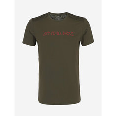Футболка ATHLEX AT Cooling Jacquard Lift T-shirt, размер 52, милитари