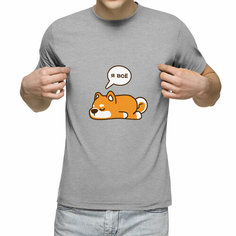 Футболка Us Basic, размер S, серый меланж