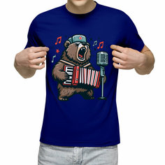 Футболка Us Basic, размер 2XL, cиний