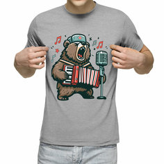 Футболка Us Basic, размер XL, серый меланж