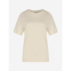 Футболка Demix W Solid Loose T-shirt (Short Sleeve), размер 42/44, бежевый