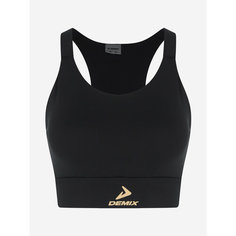 Топ спортивный Demix W D Running RaceWind Trail Bra, размер 42, черный