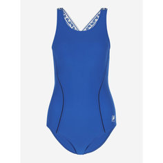 Купальник Fila Womens Swimsuit with pipings and cross-back, размер 52, синий
