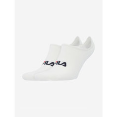 Носки Fila Unisex NOS Footie Socks 2p, комплект, 2 пары, размер 35/38, белый
