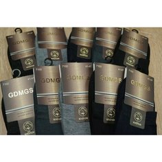 Носки GDMGS, комплект, 10 пар, размер 41-47, разноцветные