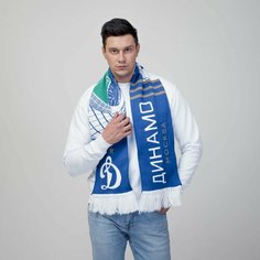 Шарф ФК Динамо Москва для мужчин, универсальный, синий