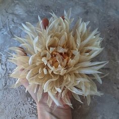 Брошь AirokFlowers, золотой, бежевый, желтый