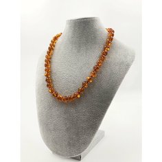 Бусы AMBER Land, длина 45 см, коньячный