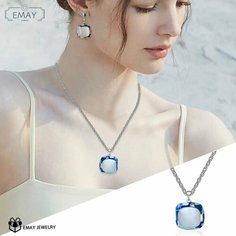 Колье Emay, искусственный камень, кошачий глаз, серебряный, серый