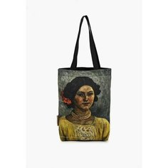 Сумка шоппер Artograph, фактура рельефная, серый, желтый