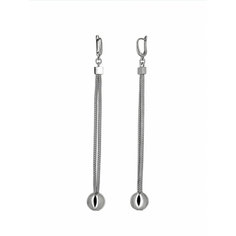 Серьги L-Silver, серебро, 925 проба, родирование, , серый, серебристый