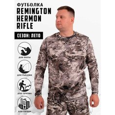 Футболка Remington, размер L, серый камуфляж