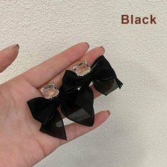 Серьги, черный Нет бренда