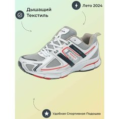 Кроссовки Bona Весна-лето 2023, размер 43, белый-красный