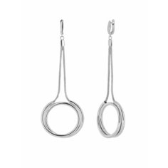 Серьги L-Silver, серебро, 925 проба, родирование, , серый, серебристый
