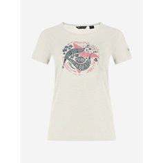 Футболка OUTVENTURE Womens Hiking Slub T-shirt, размер 50, кремовый