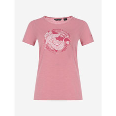 Футболка OUTVENTURE Womens Hiking Slub T-shirt, размер 50, светло-розовый