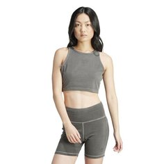 Топ спортивный adidas Originals Essentials+ Crop Tank Top, размер XS INT, черный