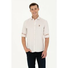 Рубашка U.S. POLO ASSN., размер L, кремовый