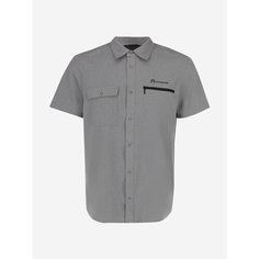 Рубашка OUTVENTURE Hiking Mens Short Sleeve Shirts, размер 48, светло-серый