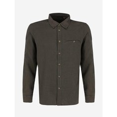 Рубашка OUTVENTURE Travel Men’s Linen LS Shirt, размер 56, темно-коричневый