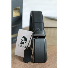 Ремень CUBMAN для мужчин, размер 125, черный