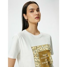 Футболка KOTON, размер XL, белый