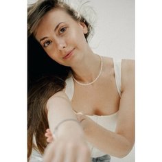 Чокер Daily Daisy, жемчуг пресноводный, металл, длина 40 см