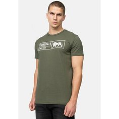 Футболка LONSDALE, размер S, белый, хаки