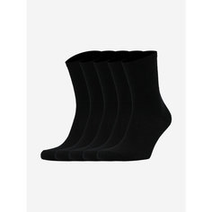 Носки GSD Unisex Crew socks 5-pack, комплект, 5 пар, размер 39/42, черный