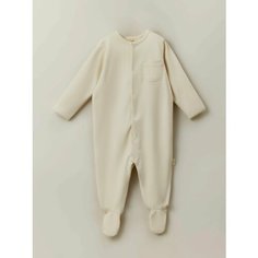 Комбинезон Lagushon, закрытая стопа, размер newborn, бежевый