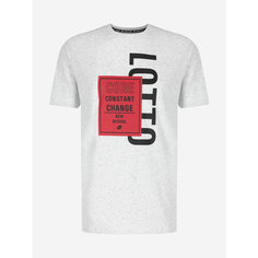 Футболка Lotto CAMPO SQUARE T-SHIRT, размер S, белый меланж