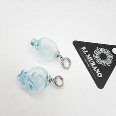 Серьги PJ Murano, серебряный, голубой