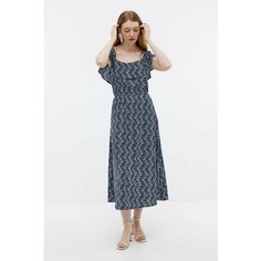 Платье Baon B4623006, размер 42, dark navy printed
