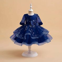 Платье, размер 110, синий Max Garment