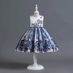Платье, размер 120, синий Max Garment