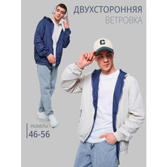 Ветровка MowGear, размер 50, бежевый/синий