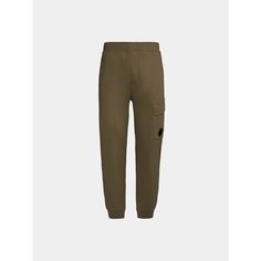 Брюки джоггеры C.P. COMPANY Diagonal Raised Fleece, размер M, темно-зеленый