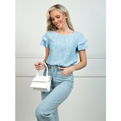 Блуза MELLORY dress, размер 2XL, светло-синий